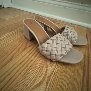 Women's Woven Block Heel Sandals